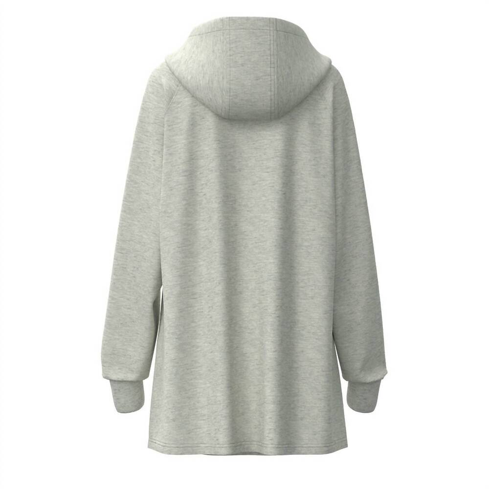 NEW HOOEY women's corpus hoody dress in heather grey - Picture 2 of 2